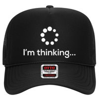 Im Thinking Loading Processing Buffering Humor Fun Trucker Hat