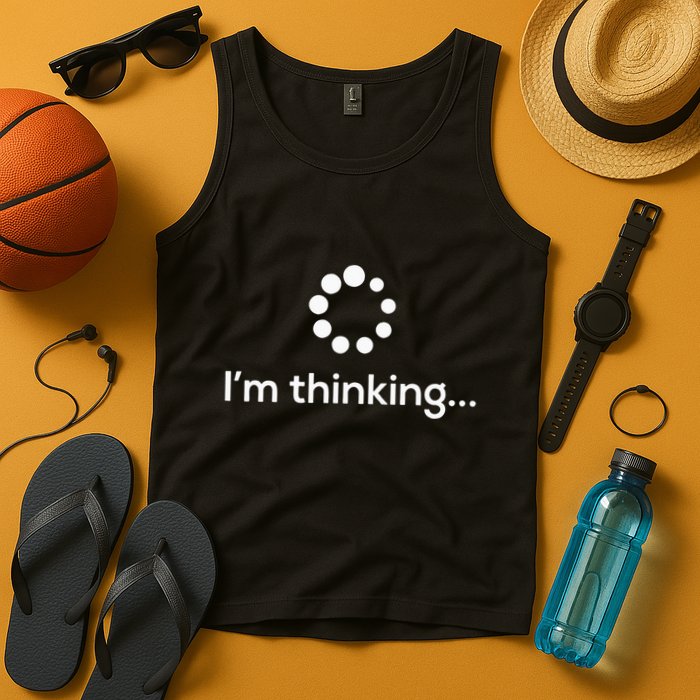 Im Thinking Loading Processing Buffering Humor Fun Tank Top
