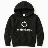 Im Thinking Loading Processing Buffering Humor Fun Kids Hoodie
