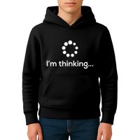 Im Thinking Loading Processing Buffering Humor Fun Kids Hoodie