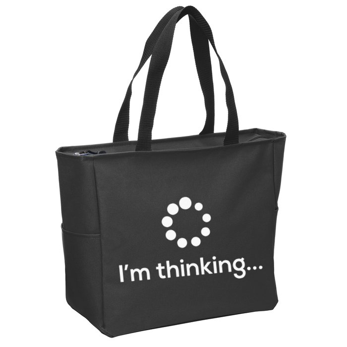 Im Thinking Loading Processing Buffering Humor Fun Zip Tote Bag