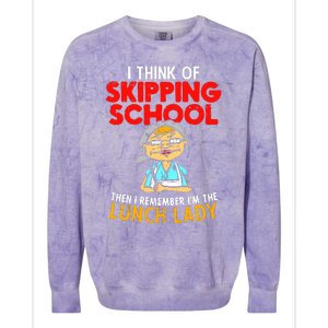 Im The Lunch Lady School Caterer Cafeteria Chef Cook Colorblast Crewneck Sweatshirt