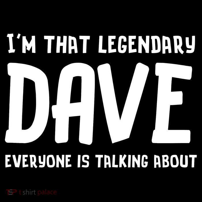 Im That Legendary Dave Everyone Is Talking About. Youth Performance Sprint T-Shirt