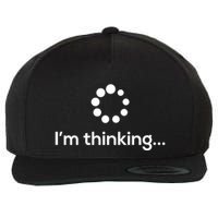 IM Thinking Loading Processing Buffering Humor Fun Wool Snapback Cap