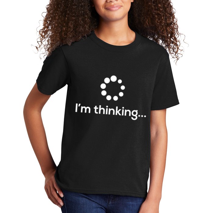 IM Thinking Loading Processing Buffering Humor Fun Kids T-Shirt