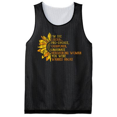 Im The Liberal Outspoken Obstinate Sunflower Mesh Reversible Basketball Jersey Tank