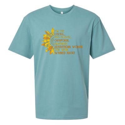 Im The Liberal Outspoken Obstinate Sunflower Sueded Cloud Jersey T-Shirt