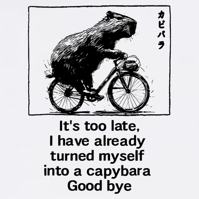 it's too late i have already turned myself into a capybara Full-Length Apron With Pockets
