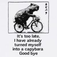 ItS Too Late I Have Already Turned Myself Into A Capybara Flat Bill Trucker Hat