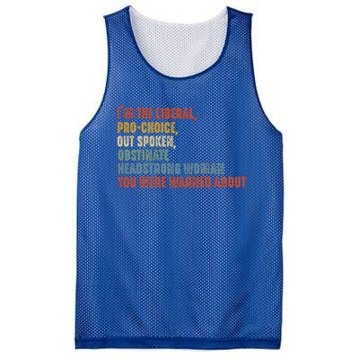 Im The Liberal Outspoken Obstinate Headstrong Mesh Reversible Basketball Jersey Tank