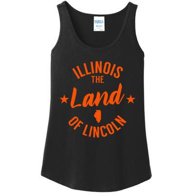 Illinois The Land Of Lincoln Ladies Essential Tank