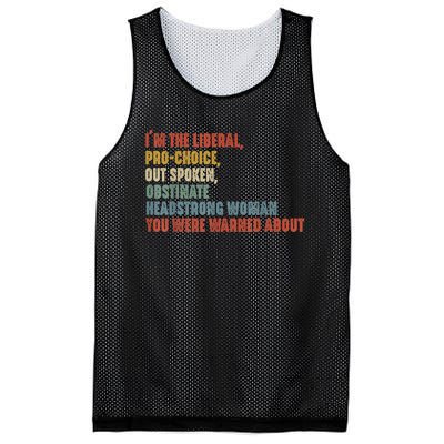 Im The Liberal Outspoken Obstinate Headstrong Mesh Reversible Basketball Jersey Tank