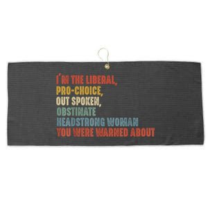 Im The Liberal Outspoken Obstinate Headstrong Large Microfiber Waffle Golf Towel