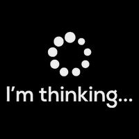 IM Thinking Loading Processing Buffering Humor Fun Daily Commute Backpack