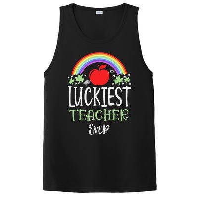 Irish Teacher Luckiest Teacher Ever St Patricks Day School PosiCharge Competitor Tank