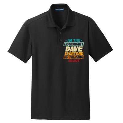 IM The Legendary Dave Dry Zone Grid Polo