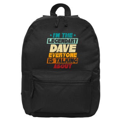 IM The Legendary Dave 16 in Basic Backpack