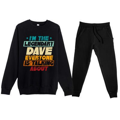 IM The Legendary Dave Premium Crewneck Sweatsuit Set