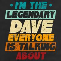 IM The Legendary Dave Golf Towel