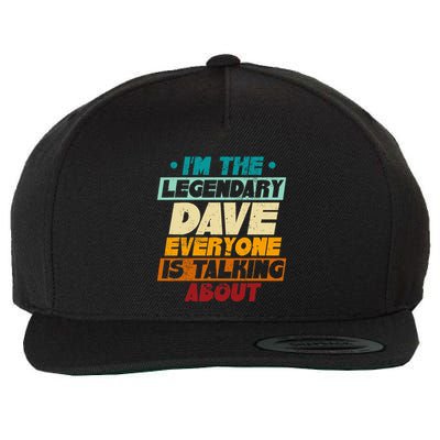 IM The Legendary Dave Wool Snapback Cap