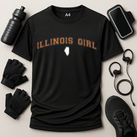 Illinois The Land Of Lincoln Cooling Performance Crew T-Shirt