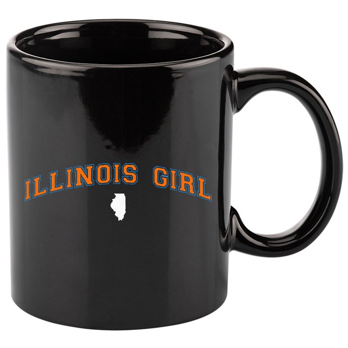 Illinois The Land Of Lincoln 11oz C Handle Ceramic Mug