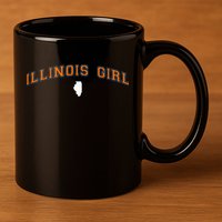 Illinois The Land Of Lincoln 11oz C Handle Ceramic Mug
