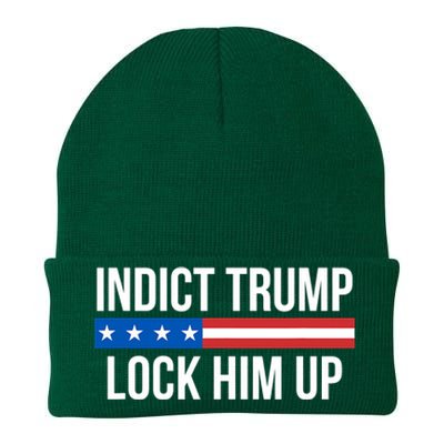 Indict Trump Lock Him Up Knit Cap Winter Beanie