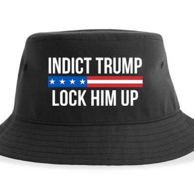 Indict Trump Lock Him Up Sustainable Bucket Hat