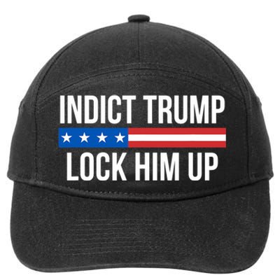 Indict Trump Lock Him Up 7-Panel Snapback Hat