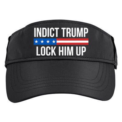 Indict Trump Lock Him Up Adult Drive Performance Visor