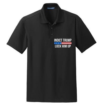 Indict Trump Lock Him Up Dry Zone Grid Polo