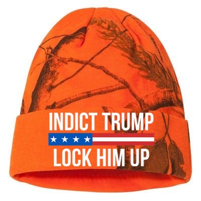 Indict Trump Lock Him Up Kati Licensed 12" Camo Beanie