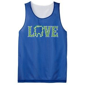 Irish Tooth Love Shamrock Dentist St Patricks Day Adult Cute Gift Mesh Reversible Basketball Jersey Tank