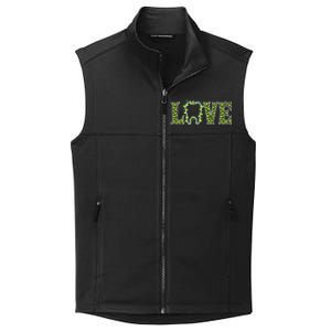 Irish Tooth Love Shamrock Dentist St Patricks Day Adult Cute Gift Collective Smooth Fleece Vest