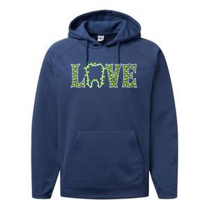 Irish Tooth Love Shamrock Dentist St Patricks Day Adult Cute Gift Performance Fleece Hoodie