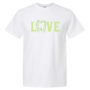 Irish Tooth Love Shamrock Dentist St Patricks Day Adult Cute Gift Garment-Dyed Heavyweight T-Shirt