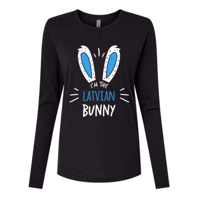 I'm The Latvian Bunny Ears Latvia Easter Sunday Great Gift Womens Cotton Relaxed Long Sleeve T-Shirt