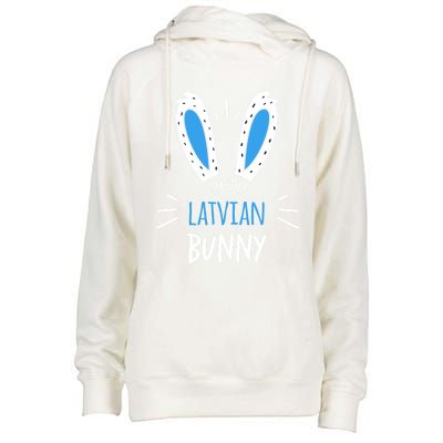 I'm The Latvian Bunny Ears Latvia Easter Sunday Great Gift Womens Funnel Neck Pullover Hood