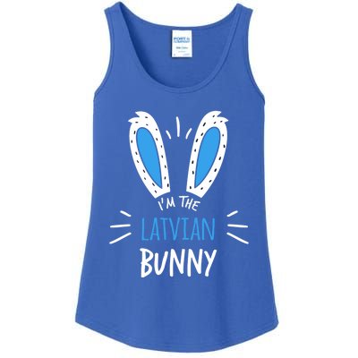 I'm The Latvian Bunny Ears Latvia Easter Sunday Great Gift Ladies Essential Tank