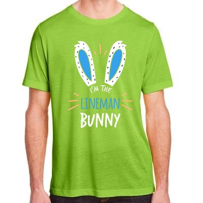 I'm The Line Bunny Ears Electrician Easter Sunday Gift Adult ChromaSoft Performance T-Shirt