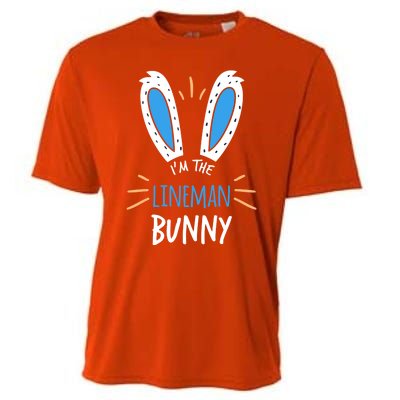 I'm The Line Bunny Ears Electrician Easter Sunday Gift Cooling Performance Crew T-Shirt