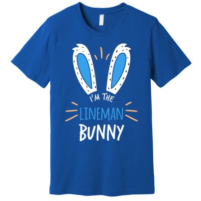 I'm The Line Bunny Ears Electrician Easter Sunday Gift Premium T-Shirt