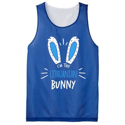 I'm The Lithuanian Bunny Ears Lithuania Easter Sunday Gift Mesh Reversible Basketball Jersey Tank