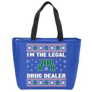 IM The Legal Drug Dealer Medicine Xmas Pharmacy Crew Gift Zip Tote Bag