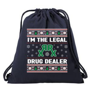 IM The Legal Drug Dealer Medicine Xmas Pharmacy Crew Gift Drawstring Bag