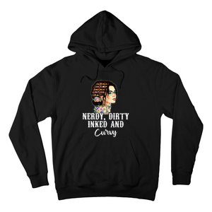 Inked Tattoo Lover Nerdy Dirty And Curvy Tattooed Hoodie