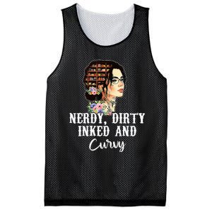 Inked Tattoo Lover Nerdy Dirty And Curvy Tattooed Mesh Reversible Basketball Jersey Tank