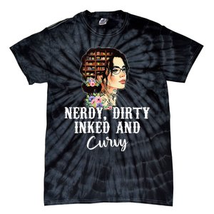 Inked Tattoo Lover Nerdy Dirty And Curvy Tattooed Tie-Dye T-Shirt