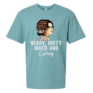 Inked Tattoo Lover Nerdy Dirty And Curvy Tattooed Sueded Cloud Jersey T-Shirt